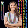 33" Rainbow Segmented Bead Necklace